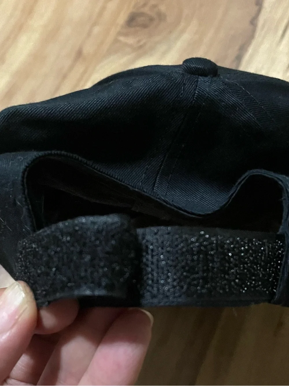 Red Wing Shoes Classic Logo Black Velcro Strap Baseball Cap OS